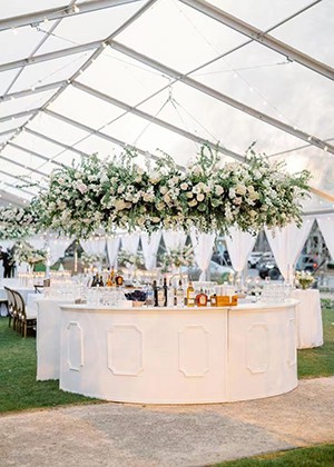 wedding bar table
