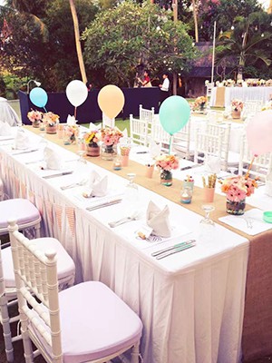 children's table wedding