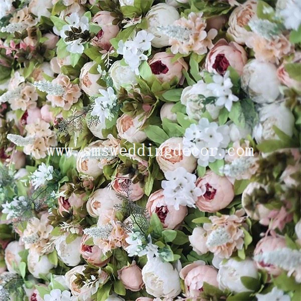 faux flower wall