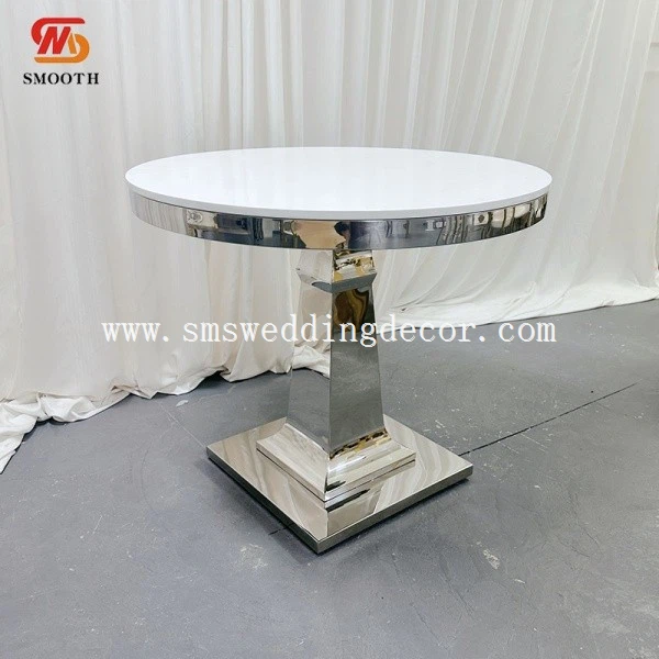 silver metal table